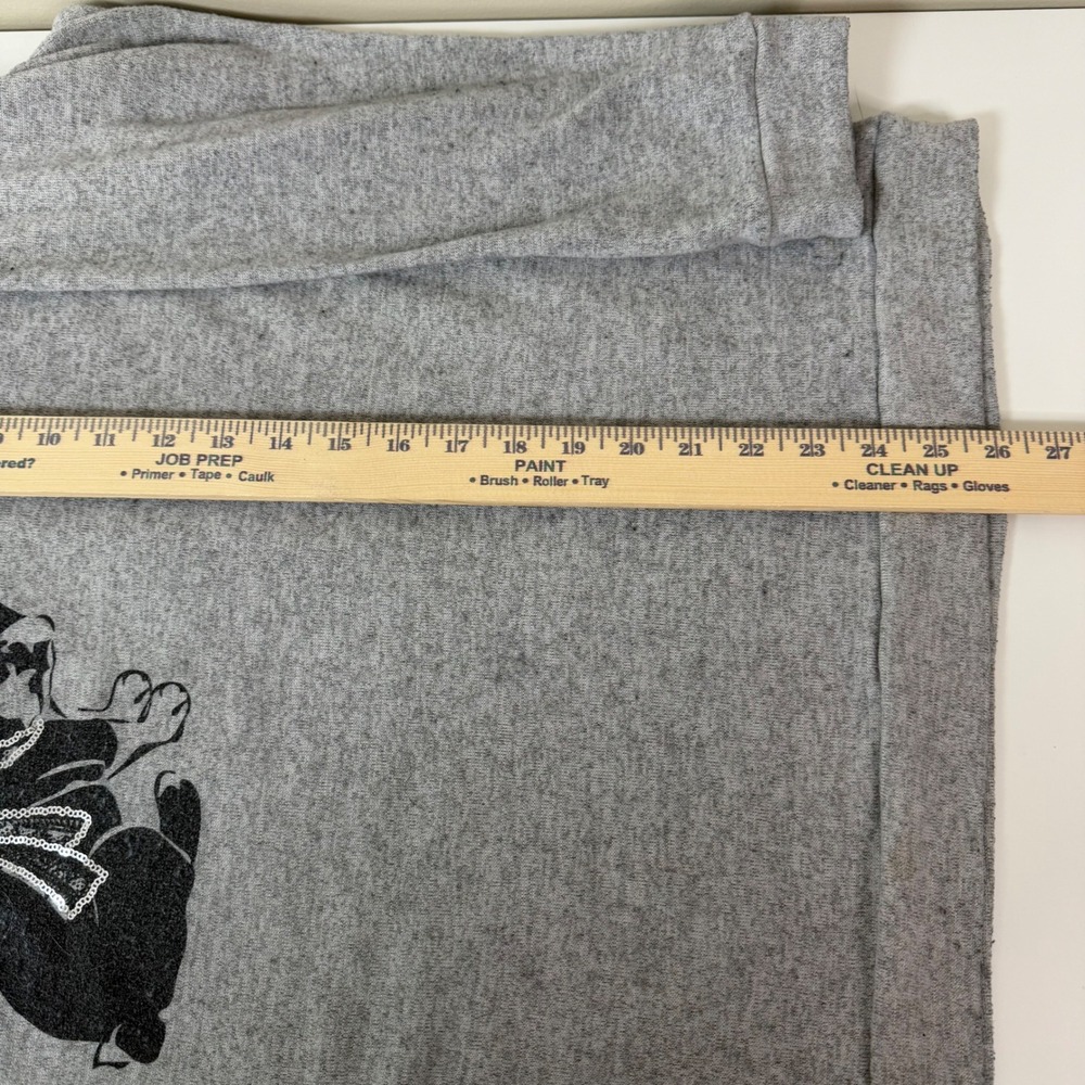 Avenue Women's 22-24 Gray French Bulldog Graphic Sweatshirt Pullover Novelty - Picture 6 of 9